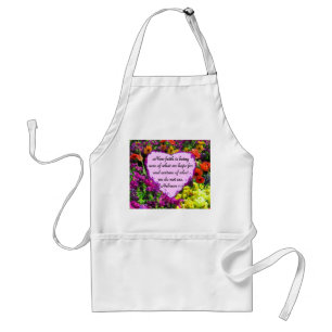 HEBREWS 11:1 FLORAL DESIGN STANDARD APRON