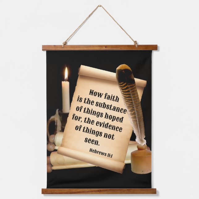Hebrews 11:1 hanging tapestry (Front)