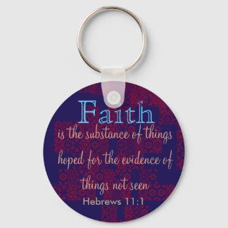 Hebrews 11:1 Keychain