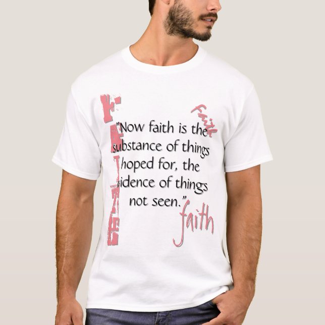 Hebrews 11:1 Passage T-Shirt (Front)