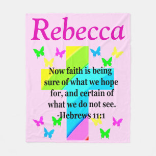 HEBREWS 11:1 PERSONALIZED FLEECE BLANKET