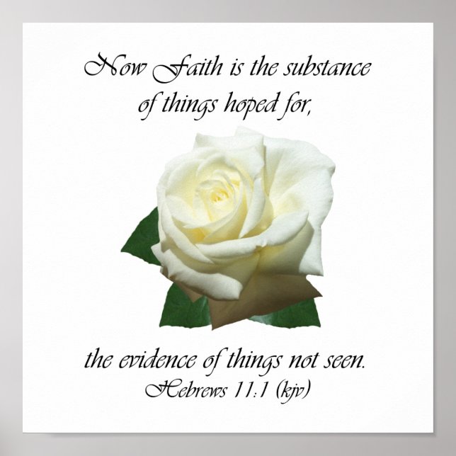 Hebrews 11:1 poster (Front)