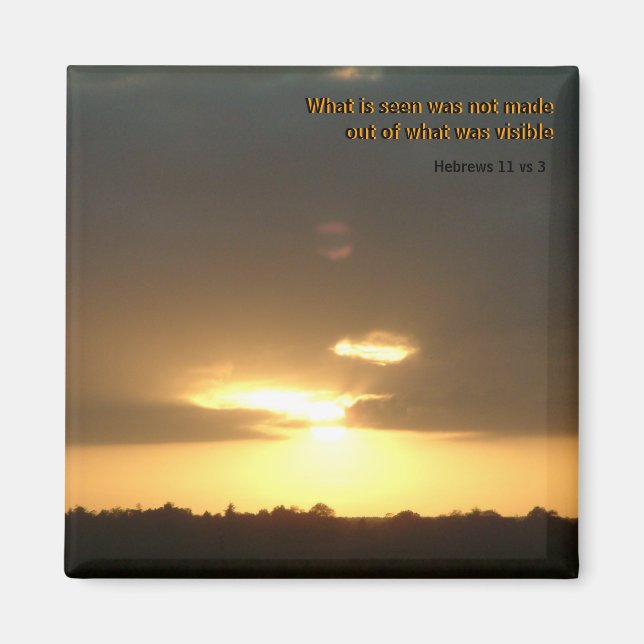 Hebrews 11 vs 3 | Magnet (Front)