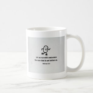 Hebrews 12:1 Let us run with endurance... Coffee Mug