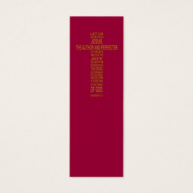 Hebrews 12:2 Bookmark (Front)