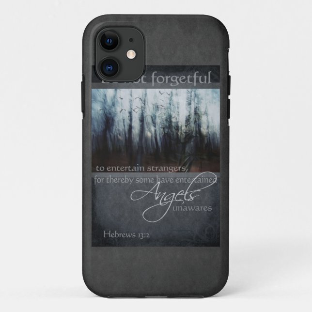 Hebrews 13:2 Angel Quote Case-Mate iPhone Case (Back)