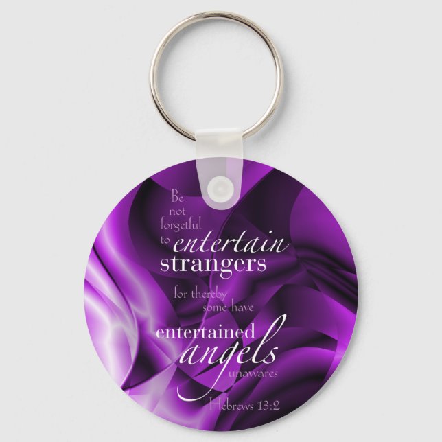 Hebrews 13:2 key ring (Front)