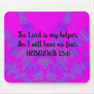 Hebrews 13:6 Christian Mousepad