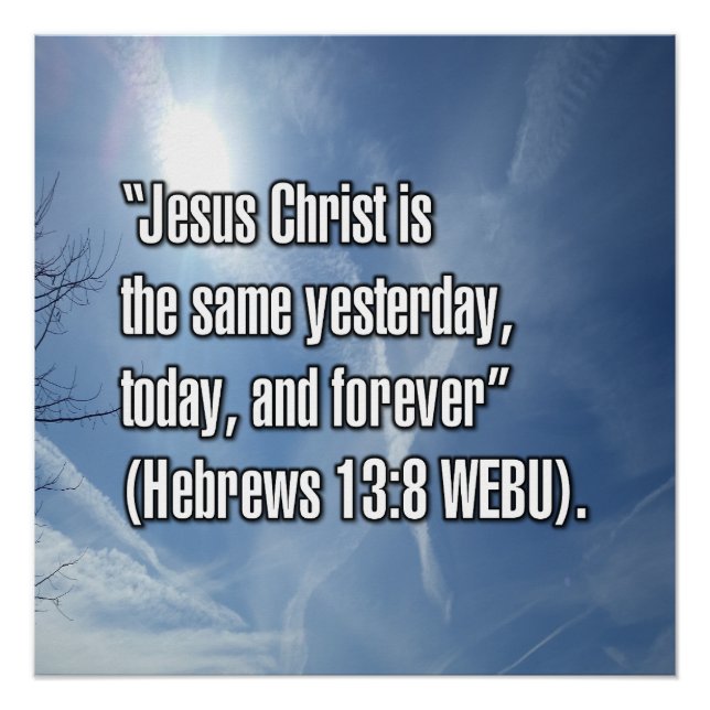 Hebrews 13:8 WEBU Poster (Front)