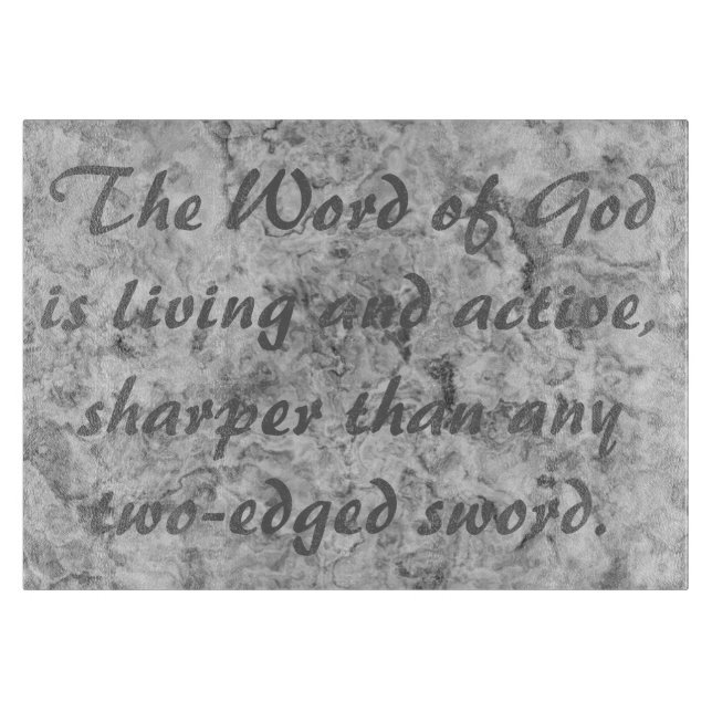 Hebrews 4:12 Cutting Board (Front)