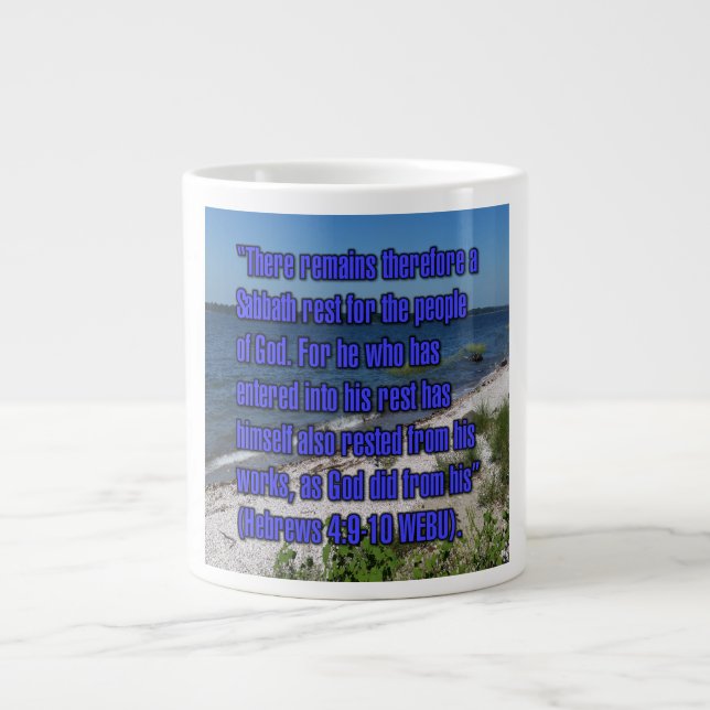 Hebrews 4:9-10 WEBU Mug (Front)
