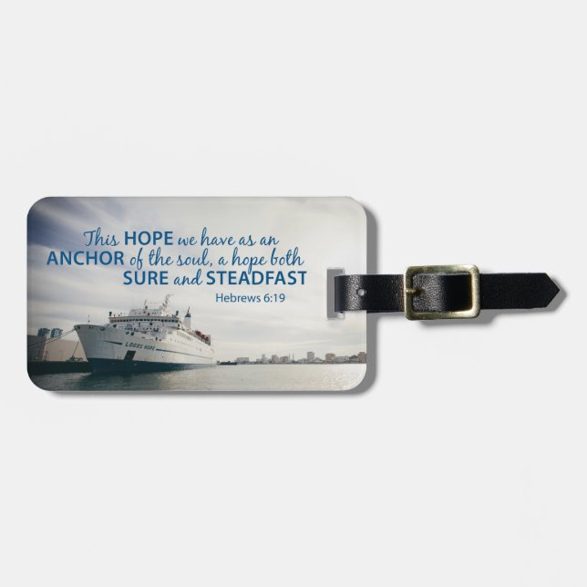 Hebrews 6:19 Luggage Tag (Front Horizontal)