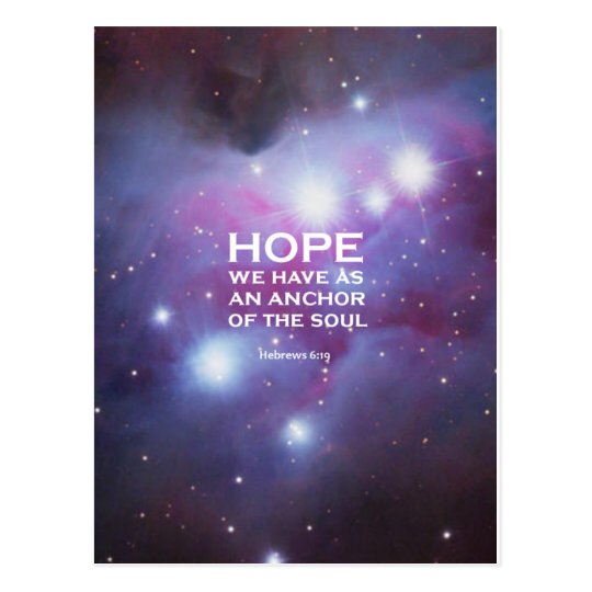 Hebrews 6:19 postcard