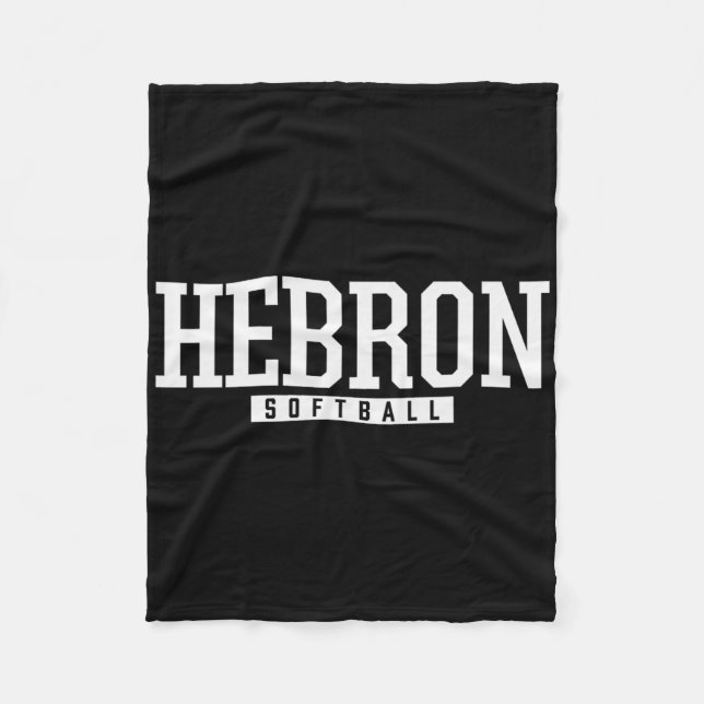 Hebron High School Softll  Fleece Blanket (Front)