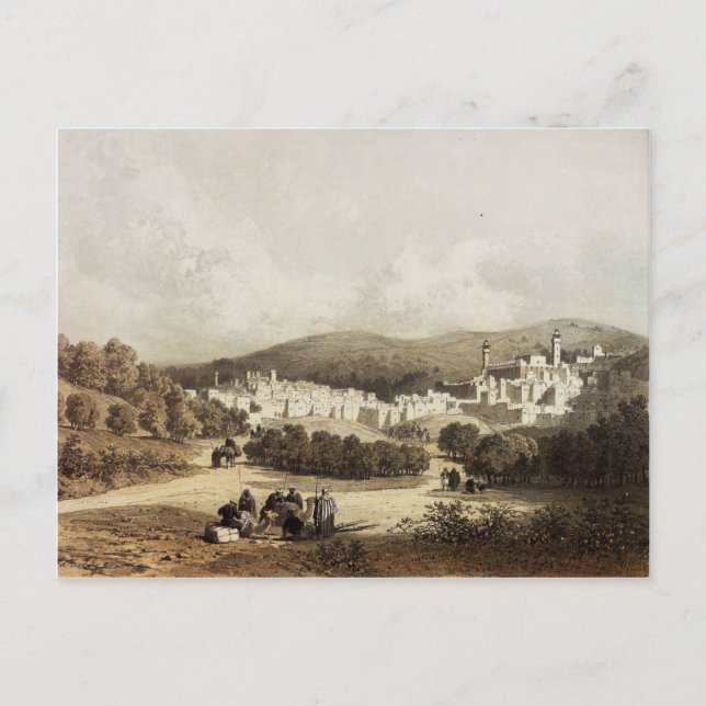 Hebron, town of the patriarchs, in the holy land postcard (Front)