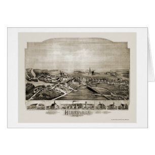 Hebronville, MA Panoramic Map - 1891
