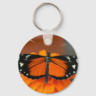Hecale Longwing Butterfly Key Ring