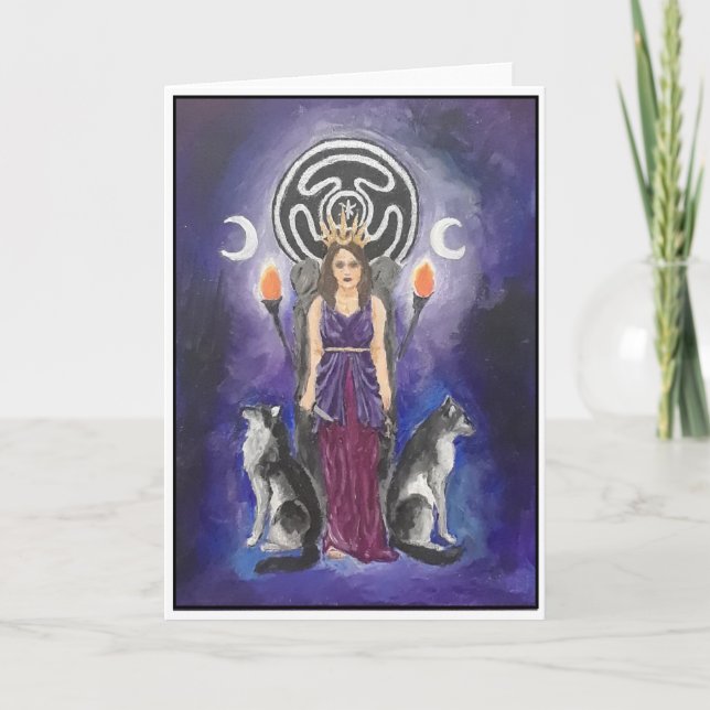 Hecate Blank Greeting Card (Front)