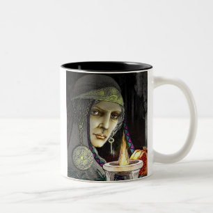 Hecate, Crones Rule. Two-Tone Coffee Mug