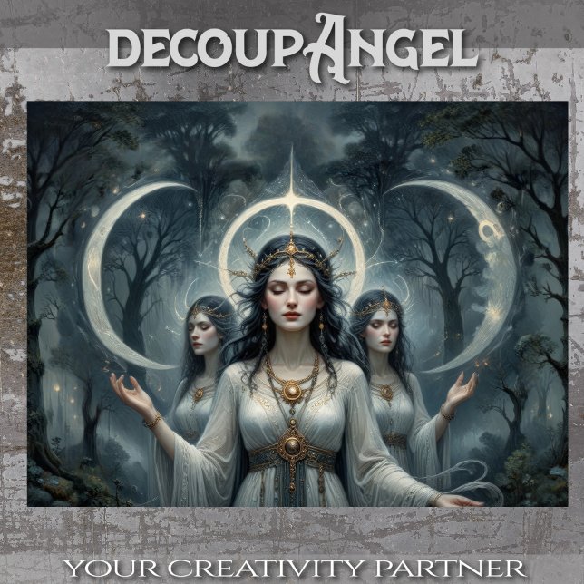 Hecate Goddess of Crossroads and the Moon Decoupag Tissue Paper (Creator Uploaded)
