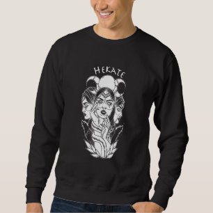 Hecate Triple Moon Goddess Wiccan Wicca Pagan Witc Sweatshirt