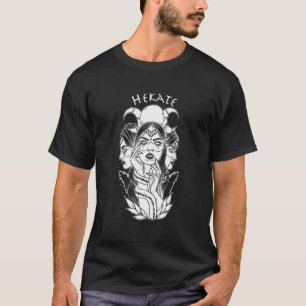 Hecate Triple Moon Goddess Wiccan Wicca Pagan Witc T-Shirt