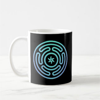 Hecate'S Wheel Strophalos Or Wheel Of Hekate Pagan Coffee Mug