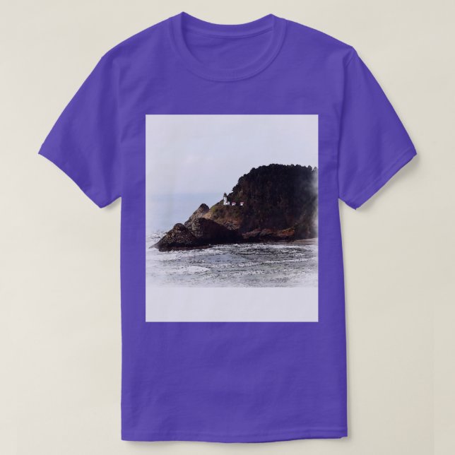 Heceda Head Lighthouse Sketched T-Shirt (Design Front)