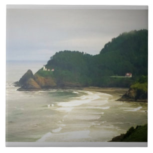 Heceta Head Lighthouse, OR Ceramic Tile