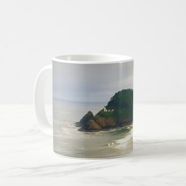Heceta Head Lighthouse, OR Coffee Mug (Front Left)