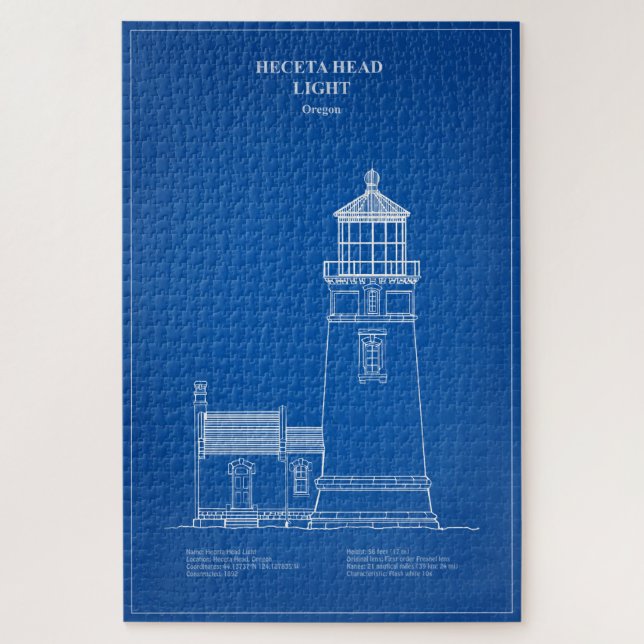 Heceta Head Lighthouse - Oregon – AD Jigsaw Puzzle (Vertical)