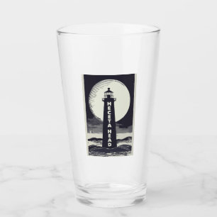 Heceta Head Lighthouse Oregon Moon Glass