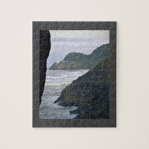 Heceta Head Lighthouse & Sea Lions, OR Jigsaw Puzzle
