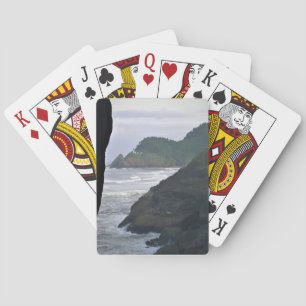 Heceta Head Lighthouse & Sea Lions, OR Playing Cards