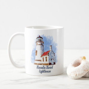 Heceta Head Lighthouse Watercolor - Oregon Coffee Mug
