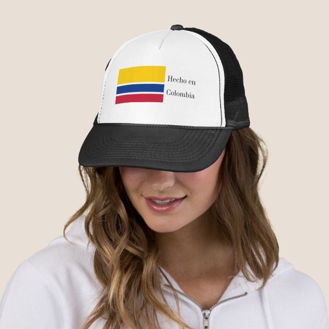 Hecho en Colombia Flag Trucker Hat (In Situ)