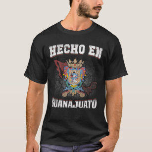 Hecho En Guanajuato Escudo Águila De México Bander T-Shirt