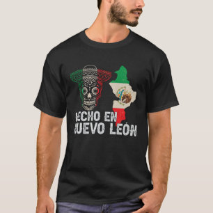 Hecho en Nuevo León Mexico Proud Mexican Sugar Sku T-Shirt