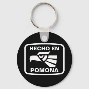 Hecho en Pomona personalizado custom personalised Key Ring