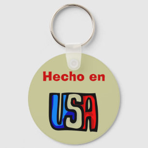 Hecho en USA Keychain
