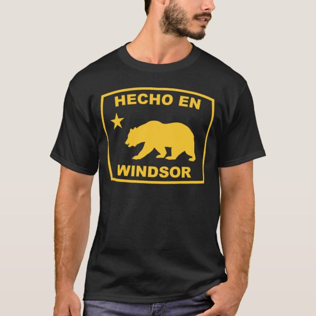 Hecho en Windsor California Republic Pacific Coast T-Shirt (Front)