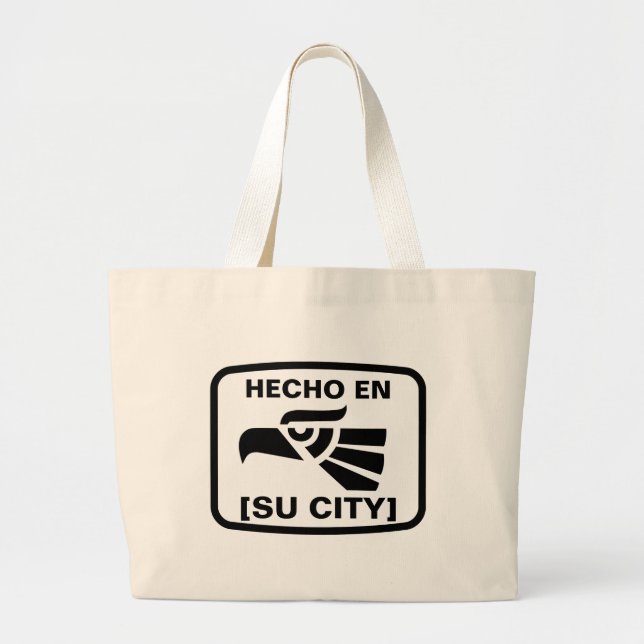 hecho large tote bag (Front)