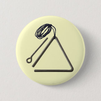 Heck Yes, I Play The Triangle! 6 Cm Round Badge