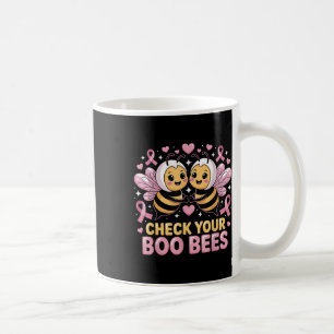 Heck Your Boo Bees Cute Breast Cancer Awareness De Coffee Mug