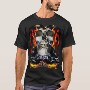 Hecka Sick 90s HELL Skeleton Tee Very Cool And Sic
