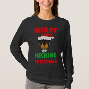 Hecking Bamboozled Rottweiler Christmas T-Shirt