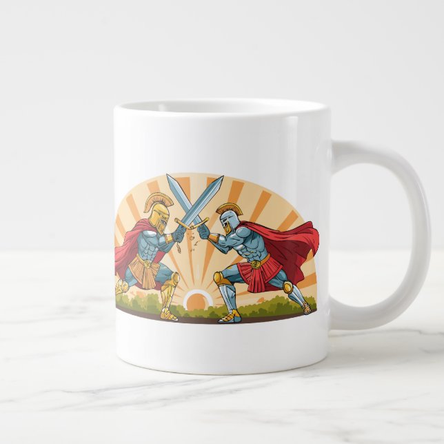 Hector and Achilles Large Coffee Mug (Right)