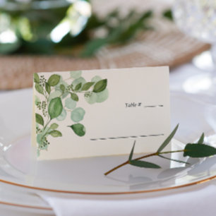 Hedera   Ivy leaves Sage table Place Card