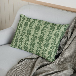 Hedera Ivy Vines - botanical green D_L pattern. Decorative Cushion