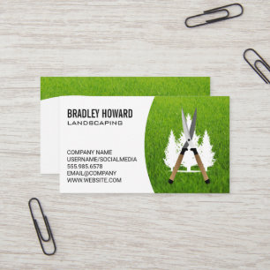 Hedge Clipper Gardening Tool Trees Business Card